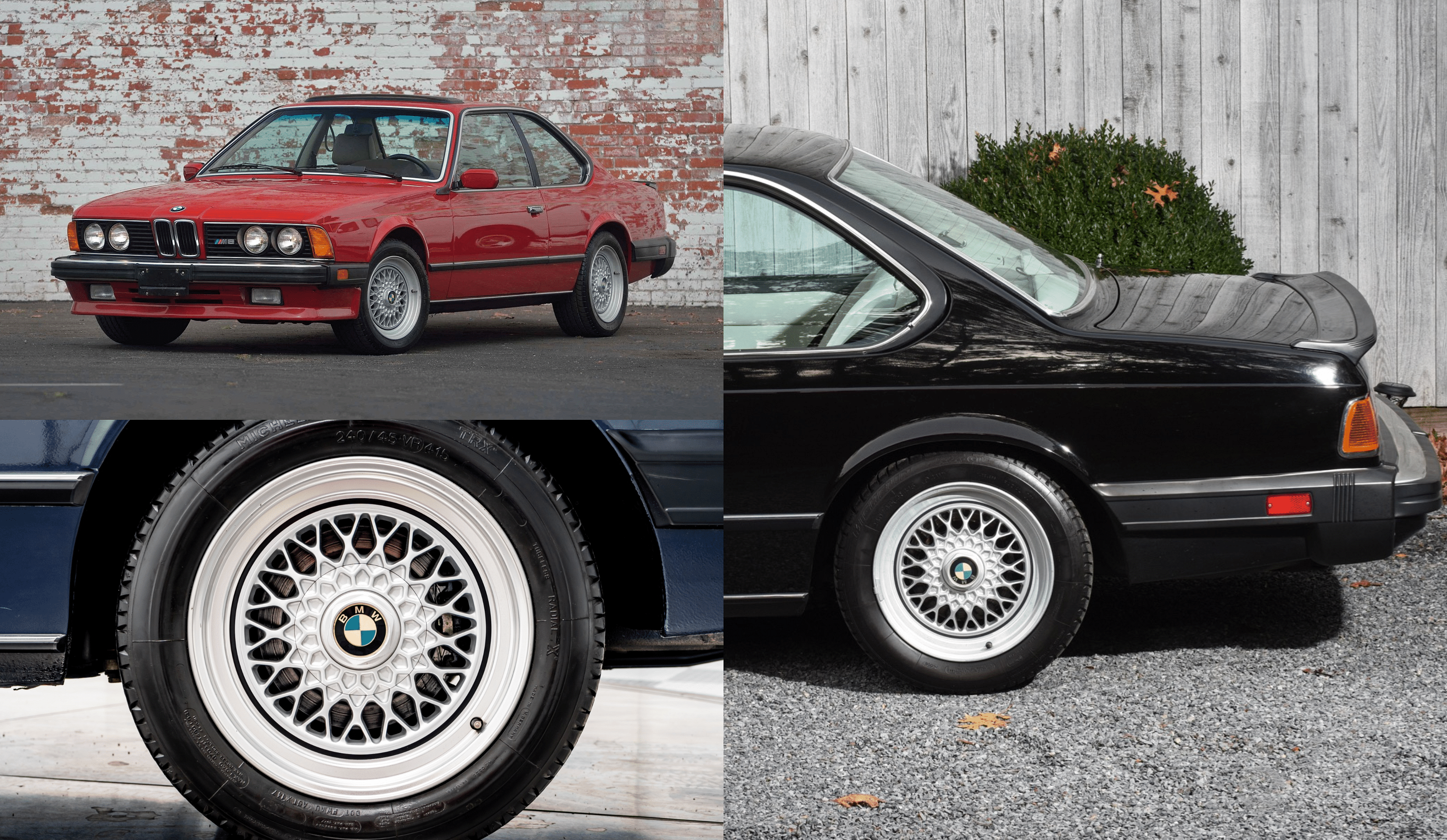 BMW E24 M6 front view, wheels