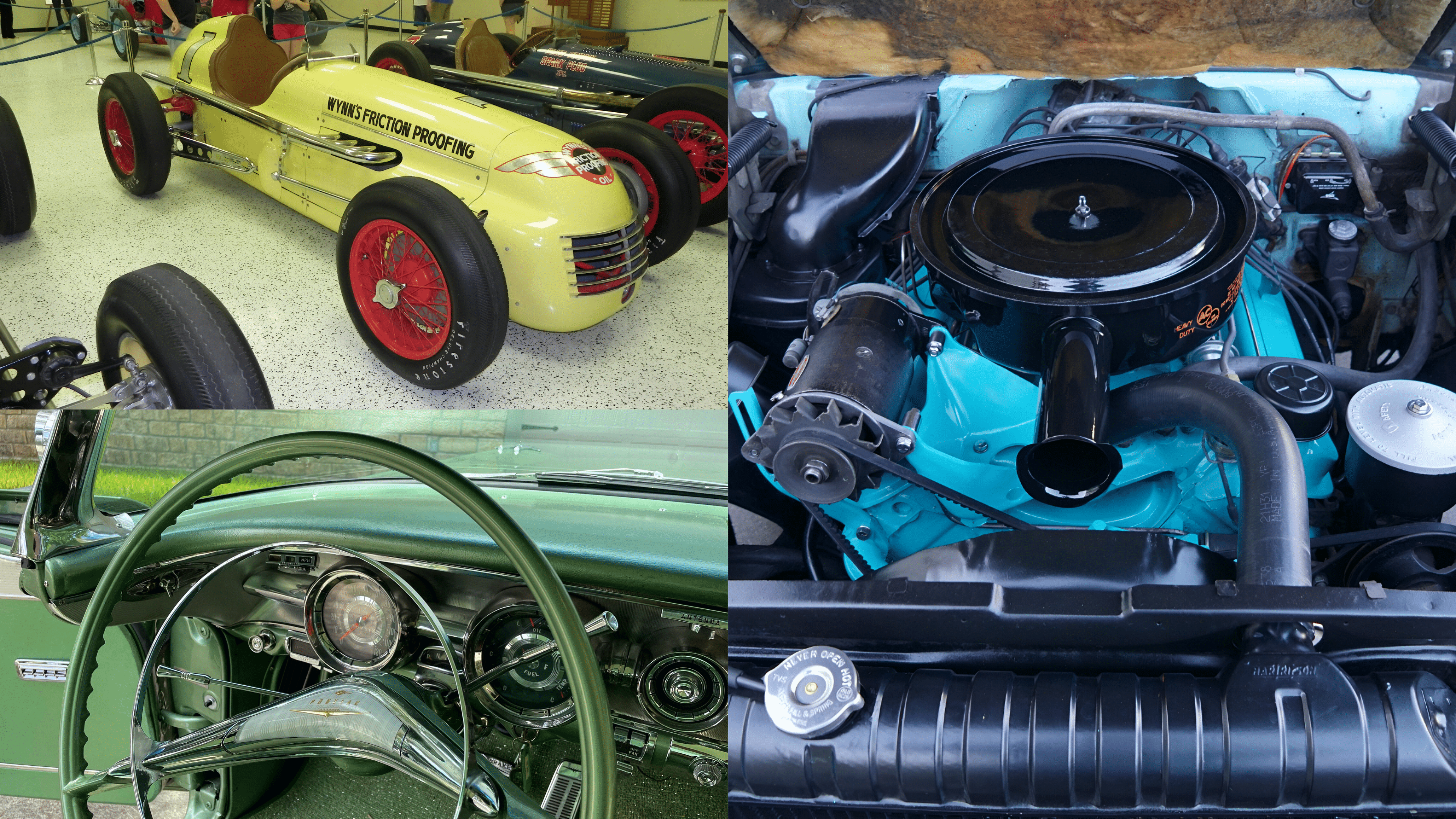 Indianapolis 500, 370 Pontiac V8 engine, and four-speed automatic transmission 