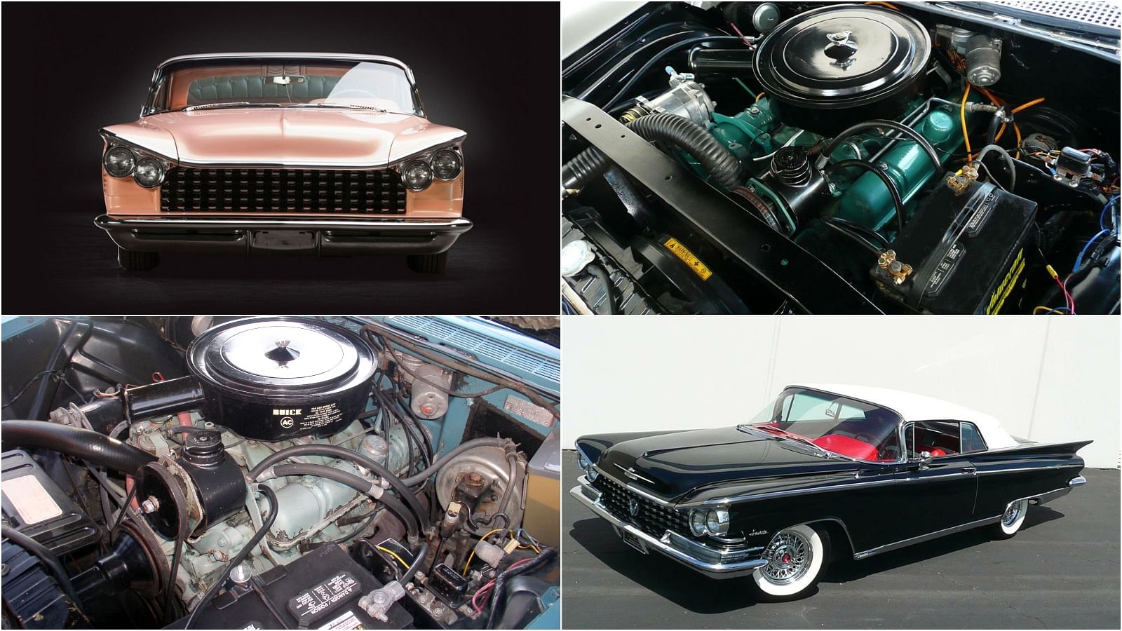 1959 Buick Invicta front view and Engine