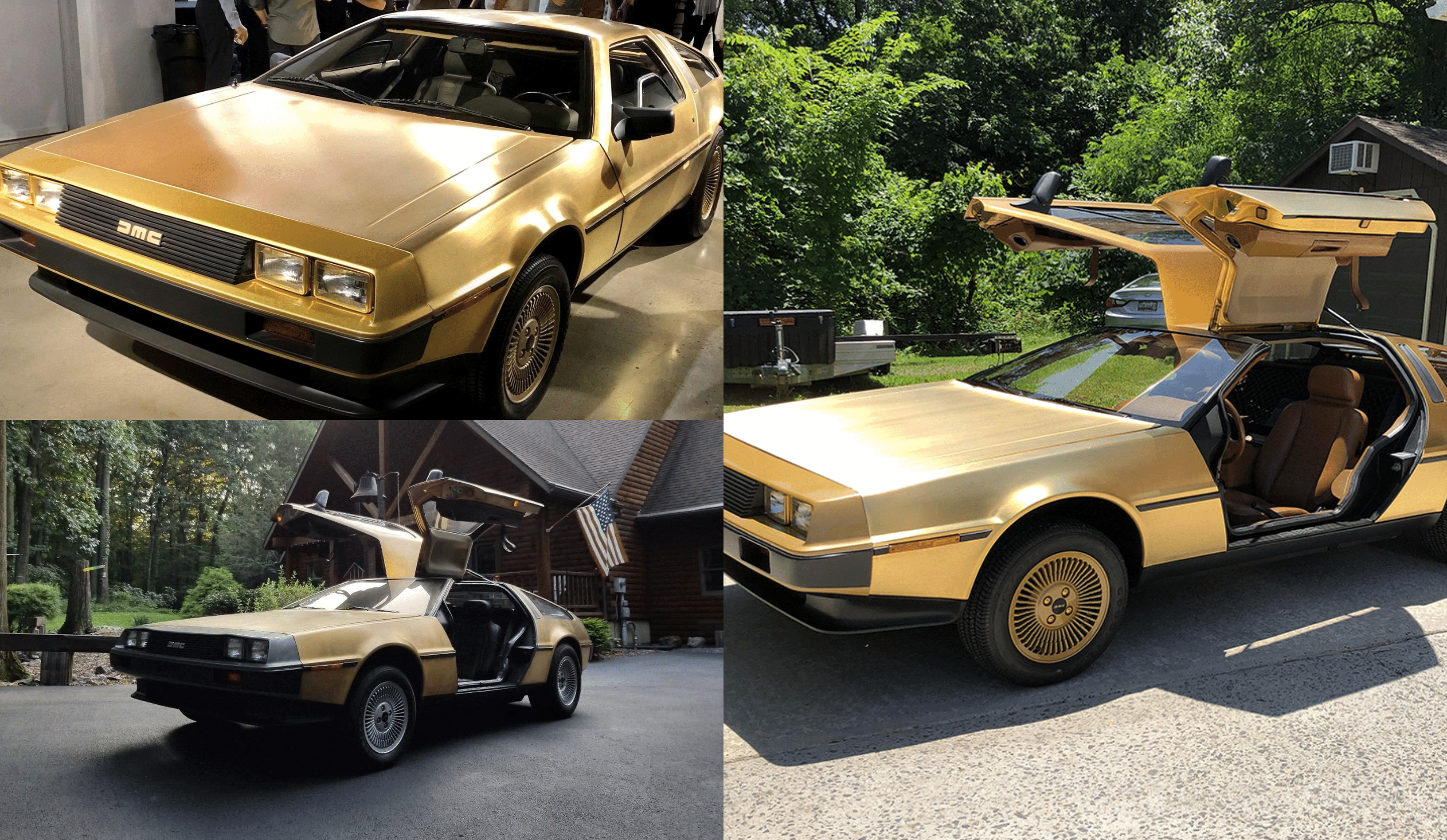 Gold-Plated DeLorean DMC-12s