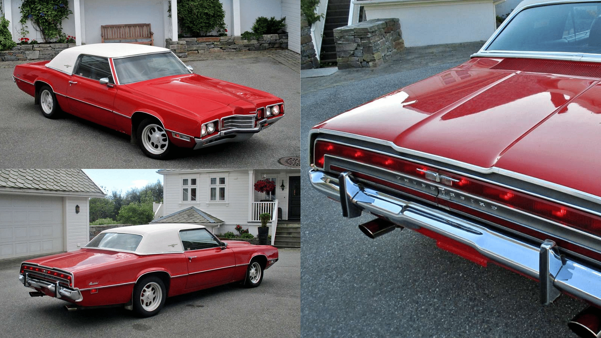 The 1971 Ford Thunderbird front and rear view