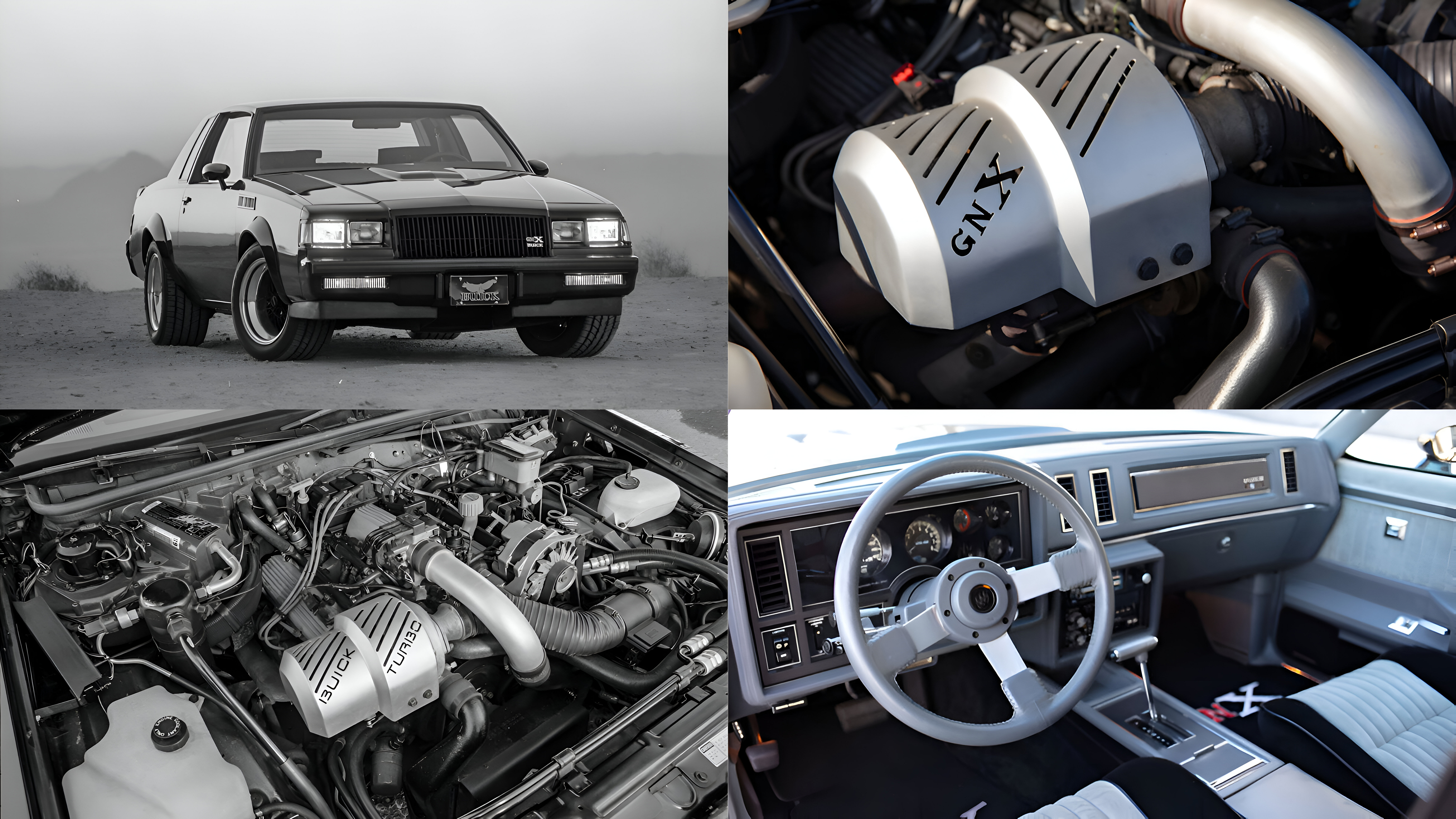 1987 Buick regal GNX, engine and interior