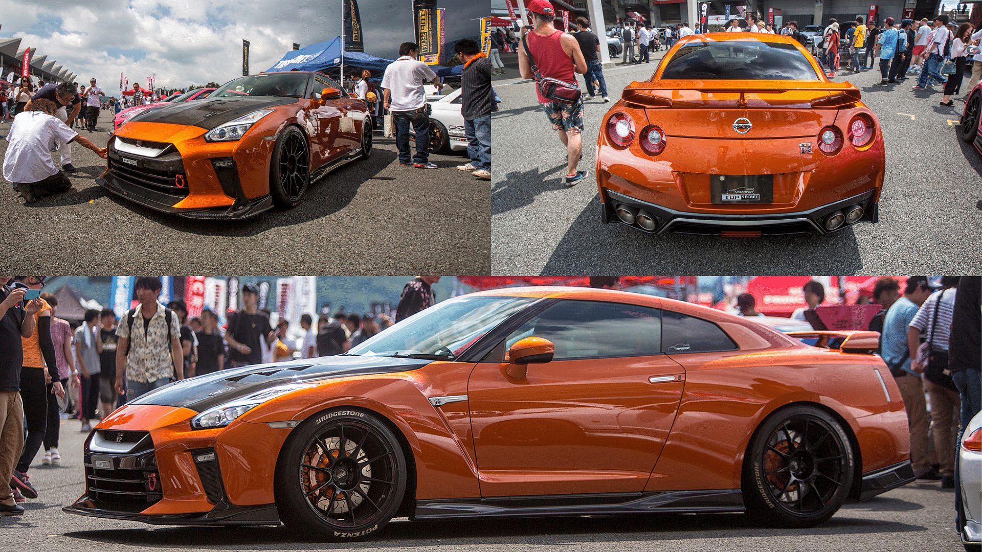 Long-Nose GT-R front, side and back view