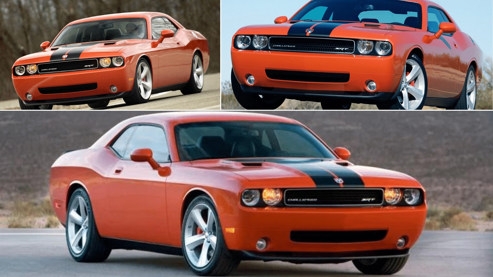 2008 Dodge Challenger SRT8 coupe in red
