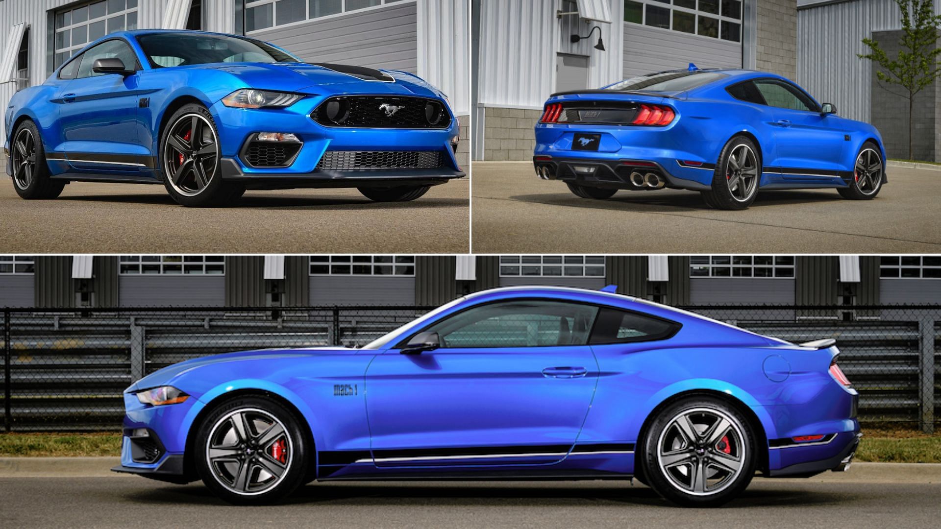 Blue 2021 Ford Mustang Mach-1