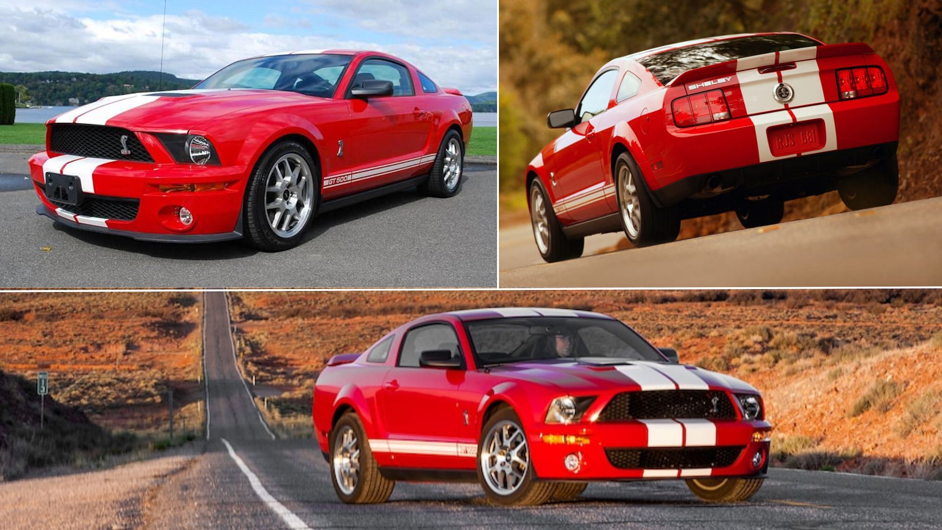 Red 2007 Ford Mustang Shelby GT500