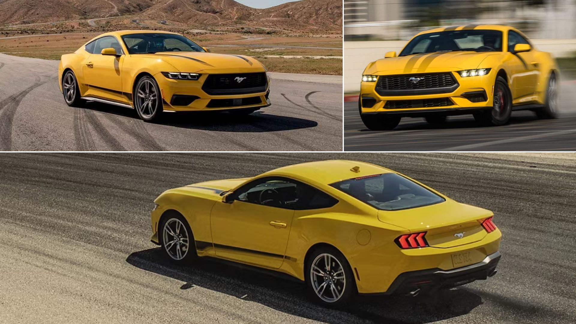 Yellow 2024 Ford Mustang EcoBoost 