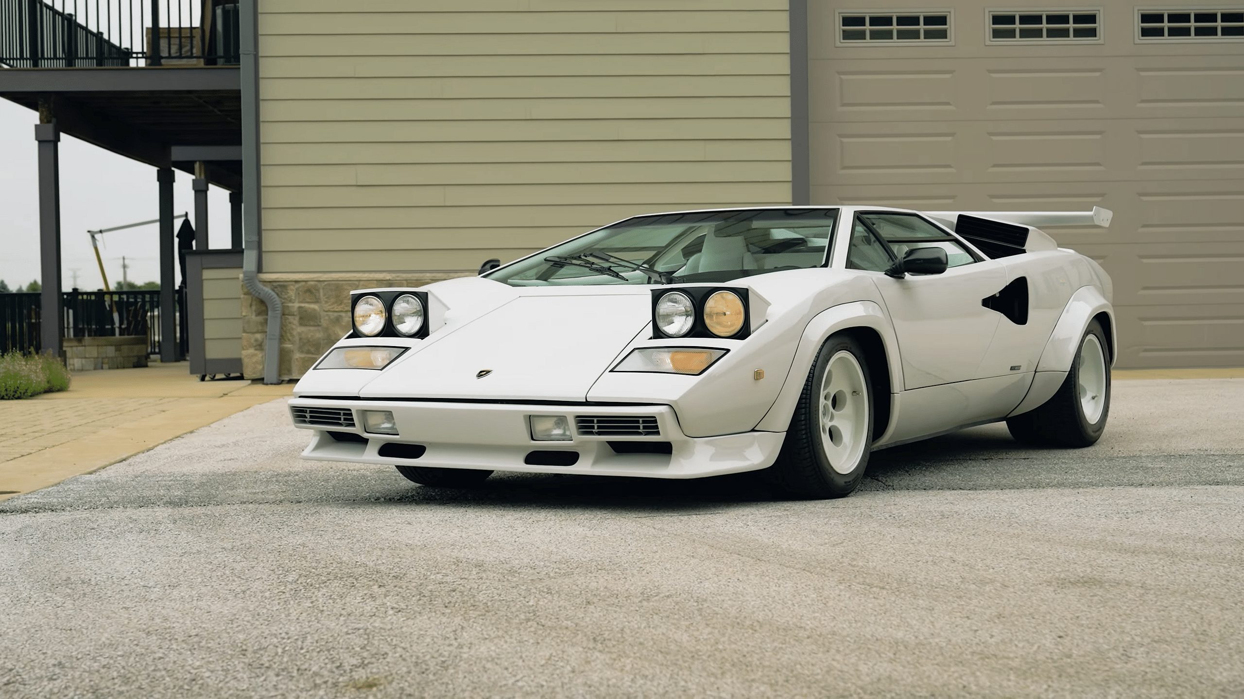 White 1987 Lamborghini Countach LP5000 QV