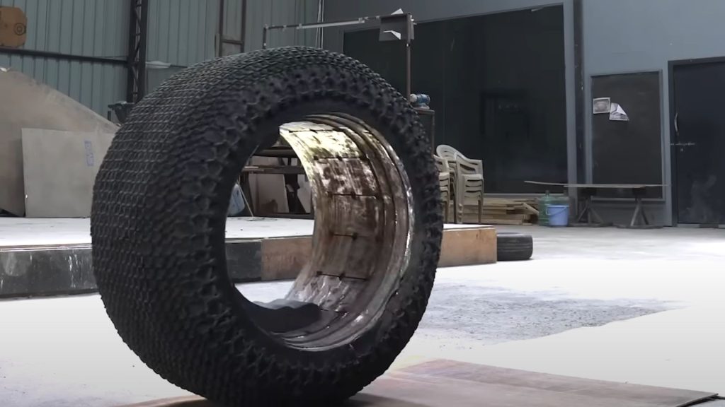Bujji car's tire weighs 500 pounds

