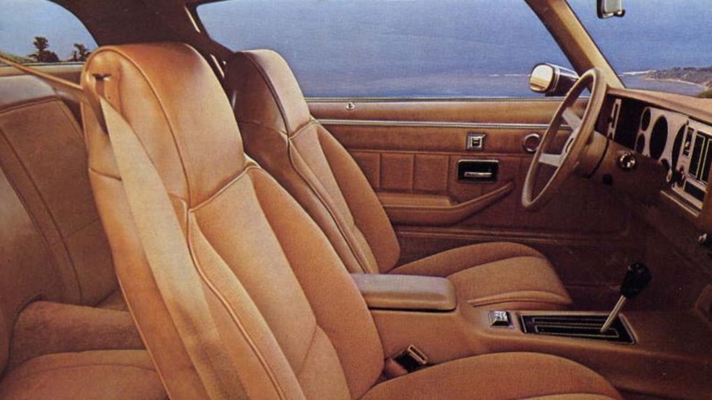 1979 Camaro interior in brown